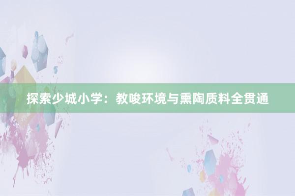 探索少城小学：教唆环境与熏陶质料全贯通